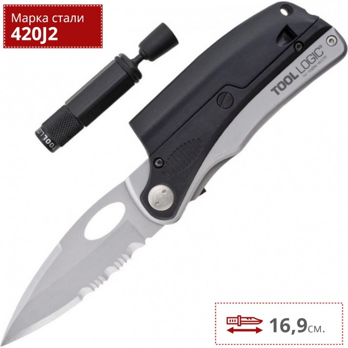 Нож SOG TOOLLOGIC PROSILVER MAGNETIC TLSLP1 Нож SOG TOOLLOGIC PROSILVER MAGNETIC TLSLP1